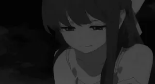 😭 Anime, Garota, Triste, Chorando, Lágrimas, Mangá telegram sticker