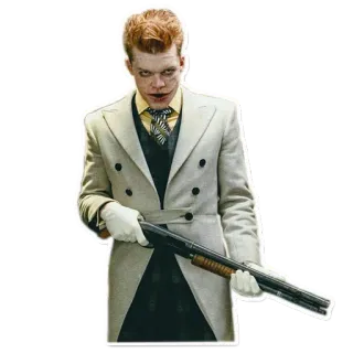 😎 Joker Joker, Złoczyńca, Broń, Komiks, DC Comics, Cameron Monaghan, Gotham telegram sticker