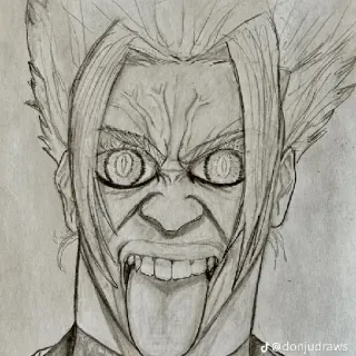 😛 Garou One Punch Man donjudraws telegram sticker