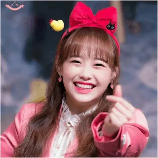 🍃 여자, 소녀, 미소, 행복, 귀여운, K팝 telegram sticker
