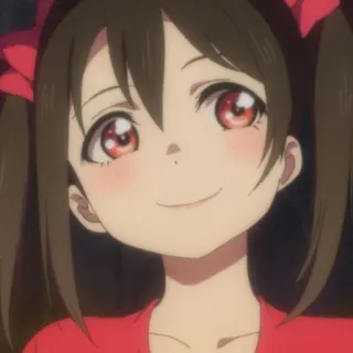 🎈 Yazawa Nico Love Live! Anime, Mädchen, Idol, Süß, Lächelnd telegram sticker