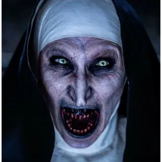 👹 Valak The Nun Horreur, Mal, Religieuse, Effrayant, Démon whatsapp sticker