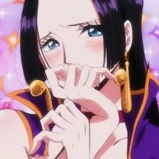 🥂 Boa Hancock One Piece 애니메이션, 보아 행콕, 원피스, 여자, 만화, 캐릭터 telegram sticker