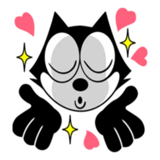 😘 dibujos animados, amor, corazones, brillos, beso whatsapp sticker