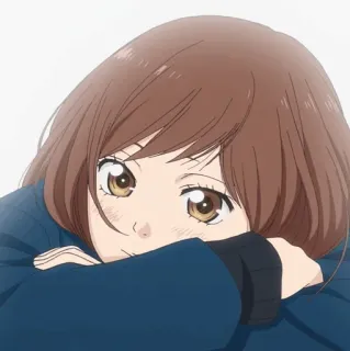 🥡 anime, girl, portrait, cute, character, cartoon telegram sticker
