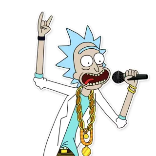 🤘 Rick Sanchez Rick and Morty rick and morty, kartun, animasi, lucu, rick sanchez, serial tv telegram sticker