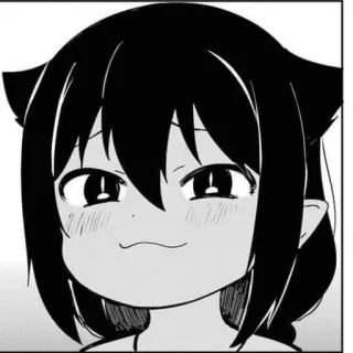 🤔 Anime, Neko, Manga, Lucu, Gadis telegram sticker