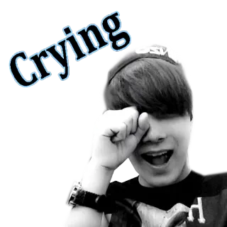 😭 Crying menangis, sedih, emo, kesal, emosi, potret whatsapp sticker