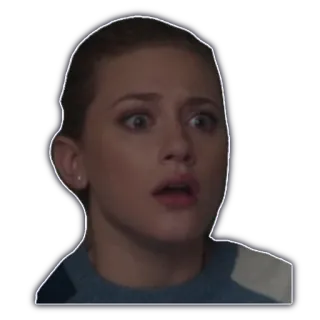 😧 mujer, asustada, impactada, sorpresa, cara, retrato telegram sticker