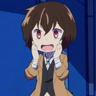 ⛓ Osamu Dazai Bungou Stray Dogs Anime, Bungou Stray Dogs, Dazai, Osamu Dazai, Chibi, Manga, Niedlich whatsapp sticker
