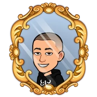 🌟 Avatar, Kartun, Cermin, Potret, Orang telegram sticker