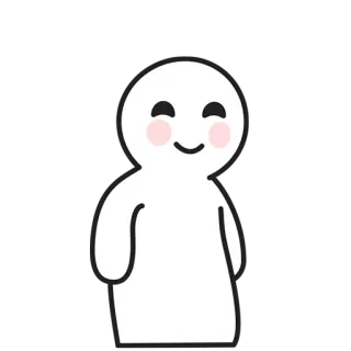 😊 cute, kawaii, adorable, happy, emoji, simple, minimalist telegram sticker