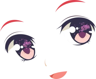 🥵 Anime, Ojos, Lindo, Arte telegram sticker