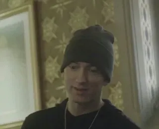 ✨ Eminem rapper, music, hat, celebrity telegram sticker