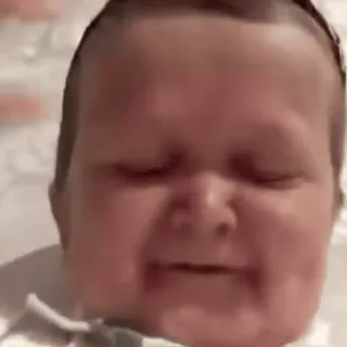 🤣 baby, face, portrait, child, cute, infant whatsapp sticker