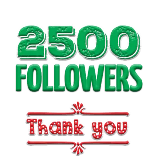 😘 2500 FOLLOWERS Thank you Seguidores, Celebración, Logro, Redes sociales, Gracias whatsapp sticker