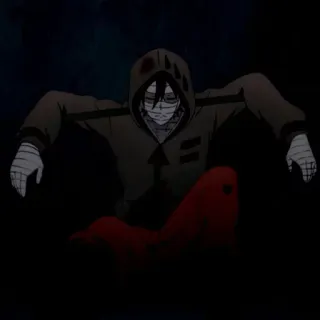 🩸 Zack Angels of Death anime, horror, blood, scythe, Zack, Angels of Death telegram sticker