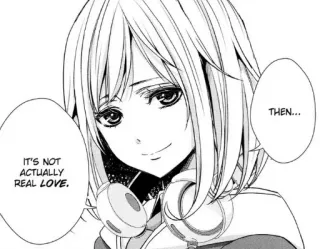 ✨ THEN...
IT'S NOT ACTUALLY REAL LOVE. Manga, Anime, Gadis, Cinta, Headphone, Komik Jepang, Komik telegram sticker