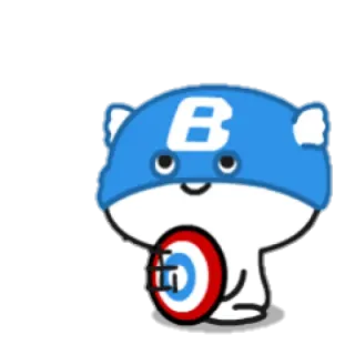 🍢 漫画, キャラクター, スーパーヒーロー, 盾, マスコット telegram sticker