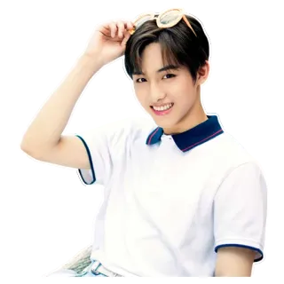 😁 osoba, okulary przeciwsłoneczne, uśmiechnięty, casual, kpop telegram sticker