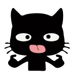 🌚 lengua, ojos, tonto, dibujos animados, cara, expresión whatsapp sticker