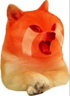 😭 Doge, Meme, Hond, Boos telegram sticker