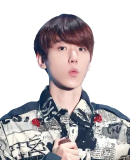 😮 man, kpop, singer, asian, portrait, male telegram sticker
