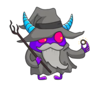 🔮 Zauberer, Monster, Magie, Fantasy, Charakter, Kreatur whatsapp sticker