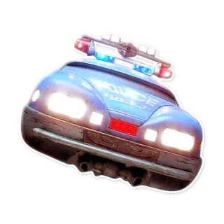 🚓 auto della polizia, veicolo, veicolo di emergenza, forze dell'ordine, auto telegram sticker