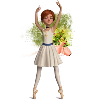 🙆 Félicie Ballerina Balletto, Ballerina, Danza, Felicie whatsapp sticker