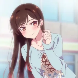 😊 Chizuru Ichinose Rent-A-Girlfriend anime, girl, chizuru, ichinose, rent-a-girlfriend, cartoon, character telegram sticker