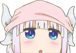☺️ Kanna Kamui Miss Kobayashi's Dragon Maid Anime, Kanna, Carino, Drago, Kawaii telegram sticker