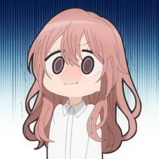 😳 Anime, Fofo, Envergonhado, Desenho animado telegram sticker