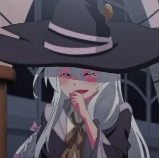 😂 动漫, 女巫, 魔法, 帽子, 可爱, 幻想 telegram sticker