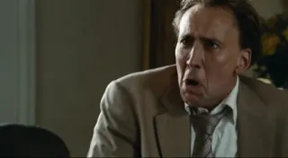 🥃 Nicolas Cage actor, man, portrait, face, expression telegram sticker
