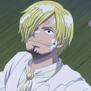 🎷 Sanji One Piece Anime, Kochen, Blond, Zigarette, Strohhutpiraten whatsapp sticker