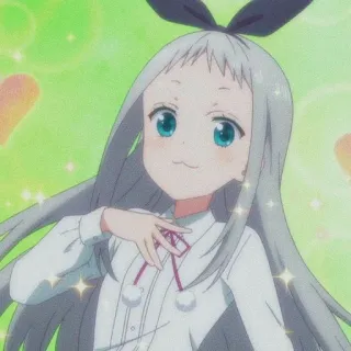 🌱 Gadis anime, Kawaii, Imut, Berkilau, Animasi, Kartun, Tersenyum whatsapp sticker