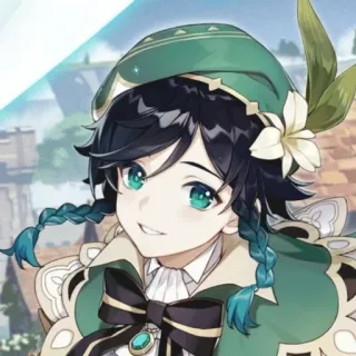 ✨ Venti Genshin Impact Anime, Videogioco, Venti, Genshin Impact, Personaggio, Carino telegram sticker