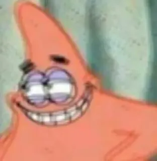 😏 Patrick Star Spongebob Squarepants patrick etoile, spongebob, nickelodeon, dessin animé, drôle, mème, expression whatsapp sticker
