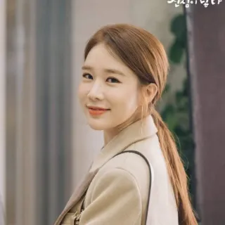 😀 진짜! 이쁘다! kobieta, portret, ładna, koreańska, piękno telegram sticker