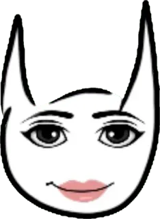 🥴 кот, лицо, глаза, губы, животное, мультфильм telegram sticker