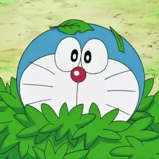 💖 Doraemon doraemon, anime, desenho animado, robô, gato, arbusto, escondido telegram sticker