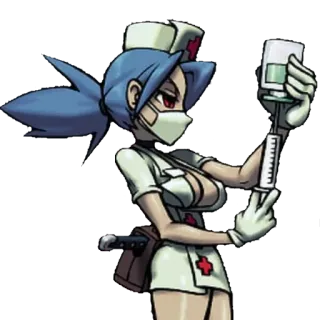 🌡 Valentine Skullgirls perawat, anime, video game, karakter, skullgirls telegram sticker