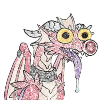 🤤 naga, fantasi, monster, kartun, makhluk, mitos, binatang, seni telegram sticker