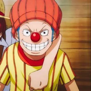 😁 Buggy One Piece 动漫, 海贼王, 巴基, 小丑, 海盗 telegram sticker