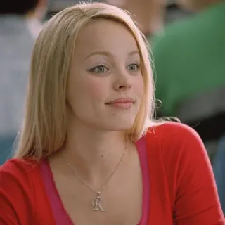 🤔 Regina George Mean Girls Mean Girls, Regina George, Rachel McAdams, loira, personagem de filme whatsapp sticker