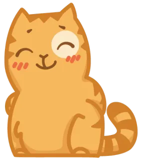 😊 cat, cute, kawaii, animal, sticker telegram sticker