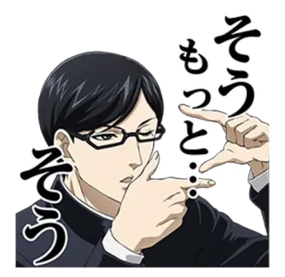 @anime_stickerr Сакамото telegram stickers