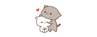 🥺 猫, 愛, ハート, 可愛い, ハグ telegram sticker