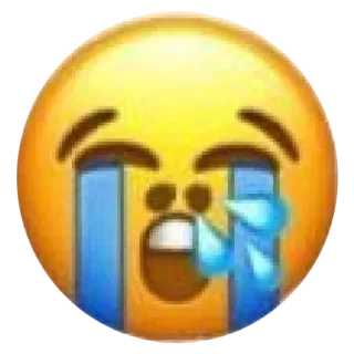 🥵 emoji, sad, cry, crying, tears, face telegram sticker